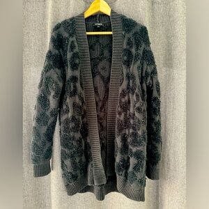 Express long line open front cardigan size small